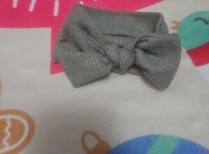 Gray Knotted Headband for Kids